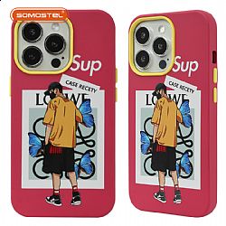 YaShiJie Three-in-one Oil Injection Electroplating Lens Frame Painting TPU+PC Phone Case