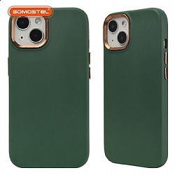 Leather Grain Three-in-one Injection Molding TPU+PC Phone Case