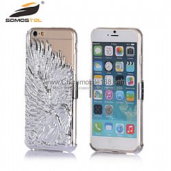 Fashion Angel Wings Electroplate and TPU Transparent Back Case II for iPhone 6