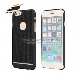 PC Heat Radiation Function Dual Armor silm Design Net Case With stand For iPhone
