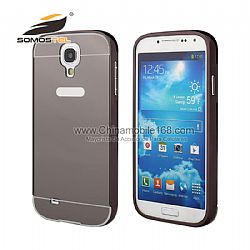 Luxury Electroplating Clear Metal Frame+Acrylic Back Cover Mirror Case For samsung
