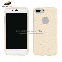 Eco-friendly durable nano white straw silicone protective case with snap-on design