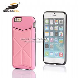 Armor Wallet Case Cover with Stand and Card Slot For iPhone For Samsung phone Protector Case