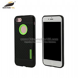 High quality soft material 2 in 1 phone case with carbon fiber  design