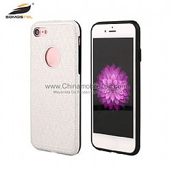 Low price elegant design TPU+PC+Leather 3 in 1 cell phone case