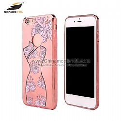 New wholesale 2MM TPU electroplating case with drawings for iPhone 6 plus