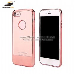 Hot sale 2MM clear soft TPU electroplating phone case for Iphone