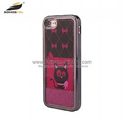 Plating quicksand TPU protector case with pattern (ball) for  7G
