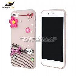 New design TPU protector case with decorations for Iphone8 OPPO R11