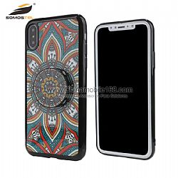New design TPU patch stretch holder protector case for IphoneX/HUAWEI Mate9/P10