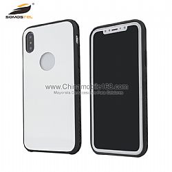 Wholesale anti-fall TPU+PC tempered glass for IPHONE X/8/8S