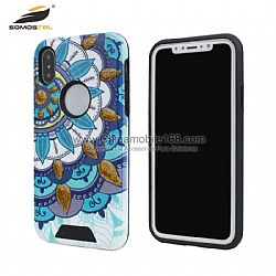 Wholesale knight 2 in 1 relief+epoxy protector case for SONY L1/Iphone 6/7/8