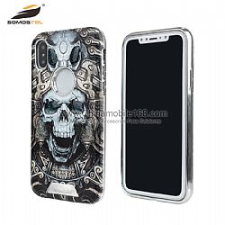 Super thin knight series skull relief+electroplating back cover case for Iphone 6G/7G