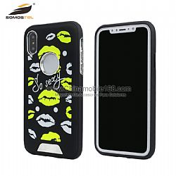 Wholesale 2 in 1 knight series fluorescent screen printing case for HUAWEI Y7/P9/P10