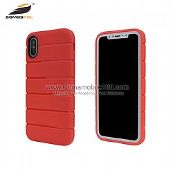 Good quality solid color TPU case with stripe design for OPPO/Samsung