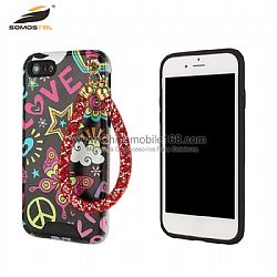 Popular design 360° full cover phone case with bling chain