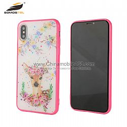 Anti-drop TPU+acrylic epoxy drawing case for mobile phone accessories