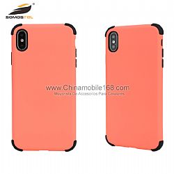 Excellent quality pure color mirror TPU+PC phone shell