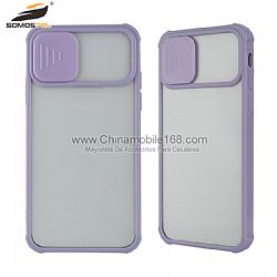 Transparent TPU + Acrylic Sliding Camera Protection Cases for iPhone12 / 12mini