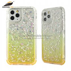 360 Full protection TPU + PC case with glitter epoxy for iPhone12 / 12Pro