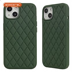 Pure color lambskin silicone phone cases for iPhone13/13Pro