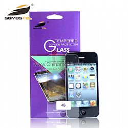 Tempered glass film screen protector for iPhone 4
