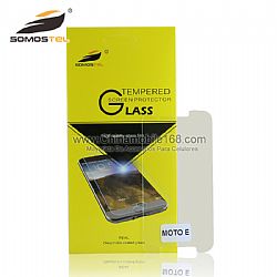 Mobile phone screen protector tempered glass film for MOTO E