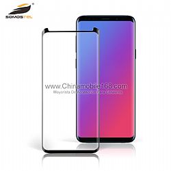 Highly anti-scratch full glue 3D curved tempered glass film for S9Plus