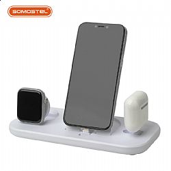 High quality 3-in-1 multifunctional mobile phone stand with wireless charger