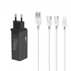 SMS-A80 36W PD + QC3.0 super fast charger with foldable adapter