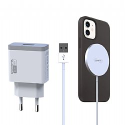 SMS-ZB10 Magnetic Wireless Charger + QC3.0 Travel Charger Kit Hot Sale