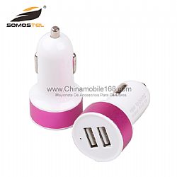 High Capacity Universal Dual USB Car charger mobile phone adpter for iphone/samsung/htc