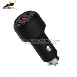 PPS PD 65W 30W Type C Super Fast Charging QC 3.0 30W Cigarette Lighter Adapter, con LED azul