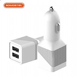 15W Square shaped dual USB ports car charger