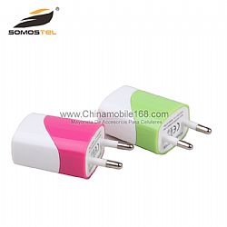 High Quality Two USB Travel Home Power Adapter Wall Charger Plug for Samsung Galaxy