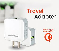 Wholesale white 3.0 quick charger full compatibility of more devices