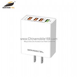 Wholesale 4 USB wall charger travel adapter with Type-A plug