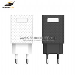 Adaptador de viaje de carga rápida QC3.0 negro / blanco con cable USB 3.1A