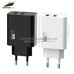Wholesale QC3.0 + 2.1A Quick Charger with Fast Charging Cable