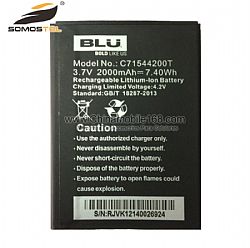 Nueva batería de repuesto compatibles para BLU 3.7V 2000mAh C71544200T