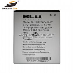 Nueva batería de repuesto compatibles para BLU 3.7V 2000mAh C726004200T
