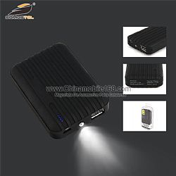 Portable 7200mAh lithium battery power bank  with mini suitcase design