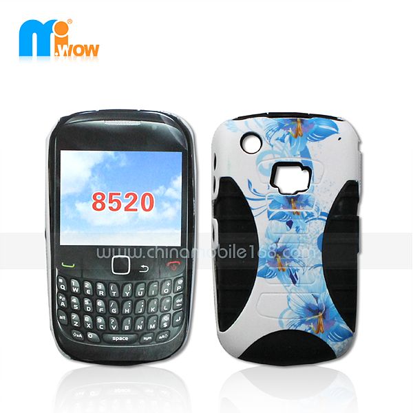 PC+silicon 2 in 1 case for Blackberry 8520