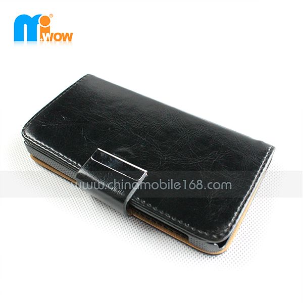 Billetera de cuero cubierta del tirón para Blackberry Z10