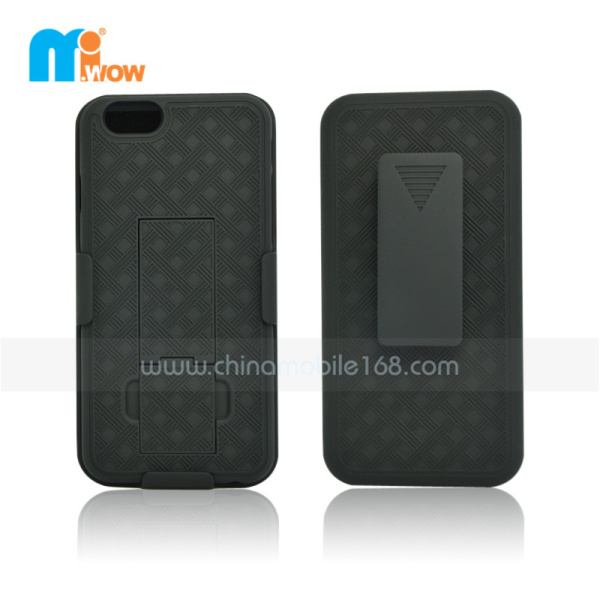 PC Black liding phone case for Iphone 6 plus