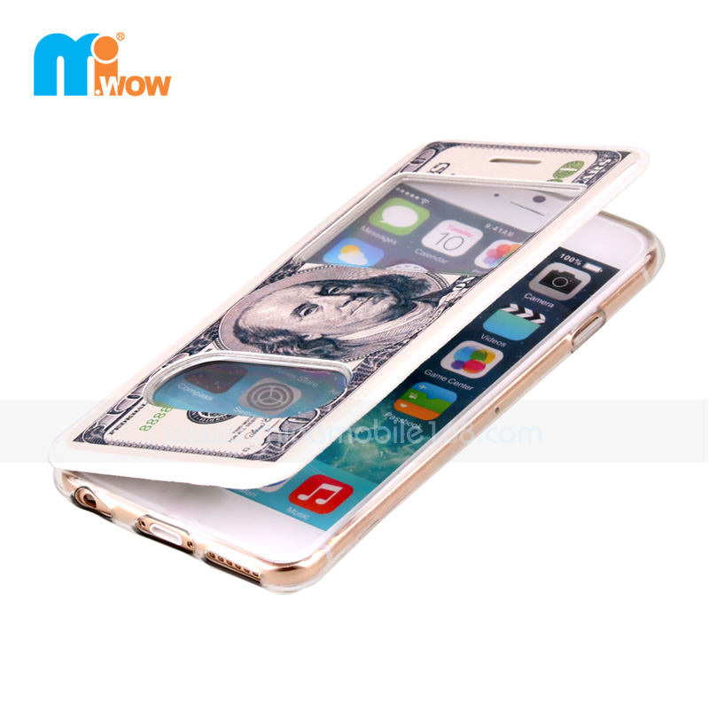 Fashion flip cover for Samsung+ iPhone 6