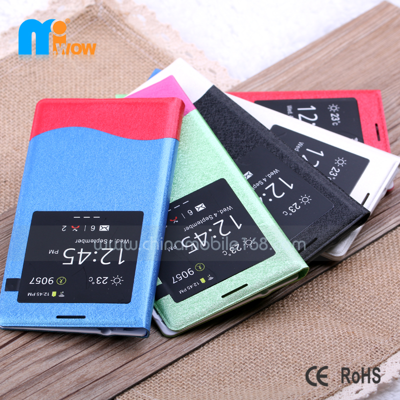 2014 New Arrival PC + PU Flip Covers for Samsung Note 3