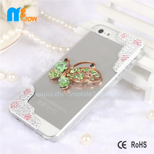 iphone 5G/5S butterfly diamond mobile phone case