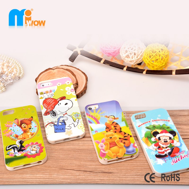 Cartoon silicone case for Iphone 5S