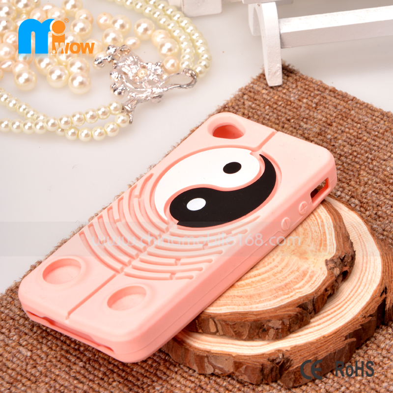 Tai chi pattern silicone case for iPhone 5/5S